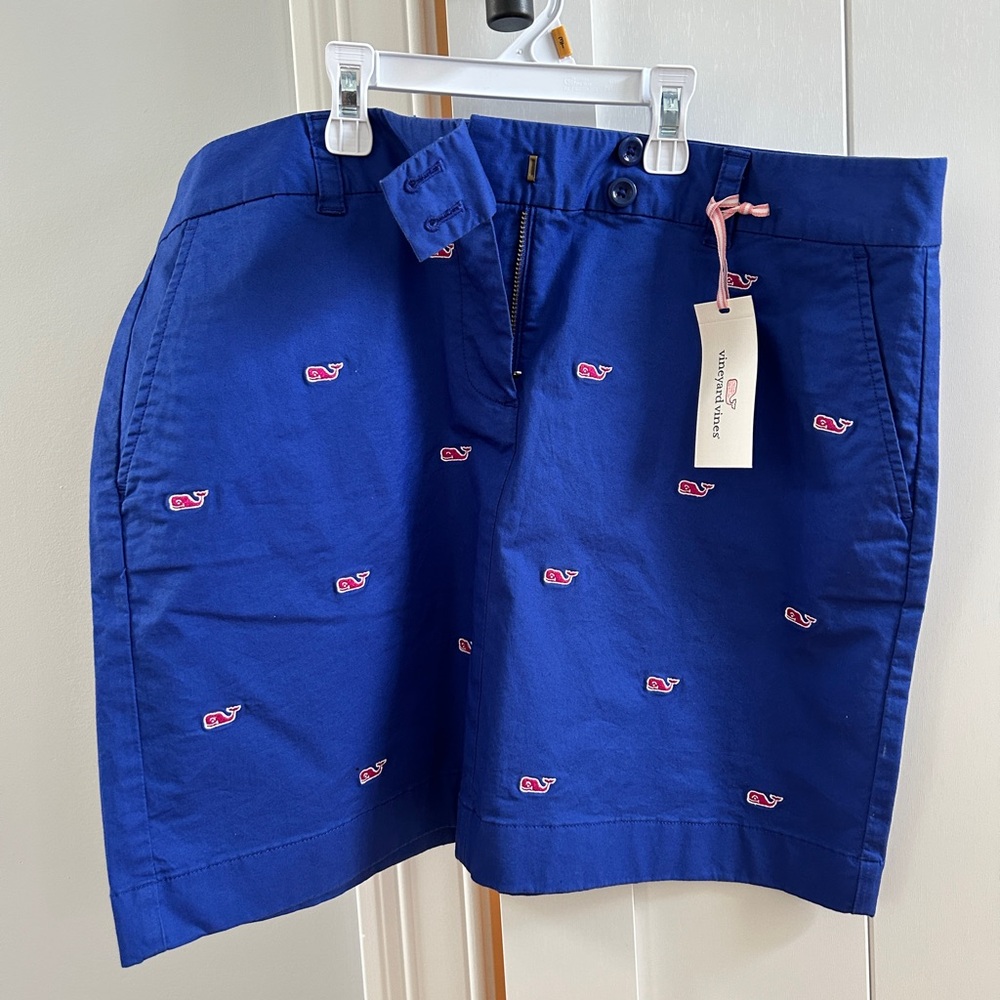 Vineyard Vines Ocean Reef Skirt with Pink Embroidery
